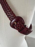BIJENKORF bruine leren gevlochten riem/ceintuur CHCS, Echt leder, Bijenkorf, 90 tot 100 cm, Tailleriem
