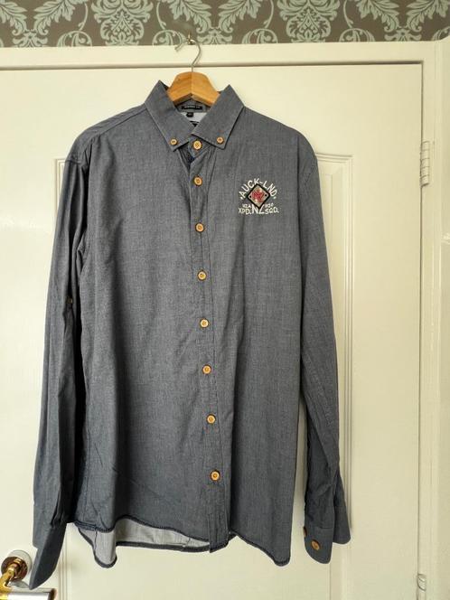 New Zealand Auckland  blauw overhemd  XL nieuw heritage fit, Kleding | Heren, Overhemden, Nieuw, Halswijdte 43/44 (XL), Blauw