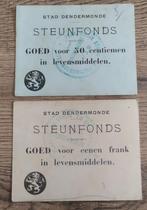 Noodgeld: 50 cent + 1 Frank Dendermonde, Verzenden, Setje