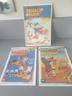3 st Donald Duck 1952  2 herdruk en een ontbreekt achterkant, Gelezen, Donald Duck, Ophalen of Verzenden, Meerdere stripboeken