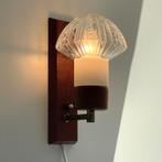 Scandinavisch Mid Century design wand LAMP teak messing MCM, Huis en Inrichting, Lampen | Wandlampen, Ophalen of Verzenden, Gebruikt