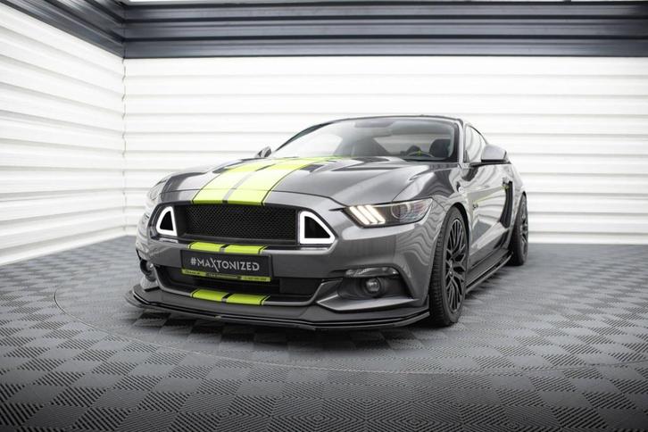 Voorlip diffuser sideskirt spoiler - Ford Mustang GT 14-17, Auto diversen, Tuning en Styling, Ophalen of Verzenden