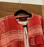 Zara Rood Geruit Freyed Zoom Gingham Blazer Jas Jack vest M, Maat 38/40 (M), Ophalen of Verzenden, Rood, A