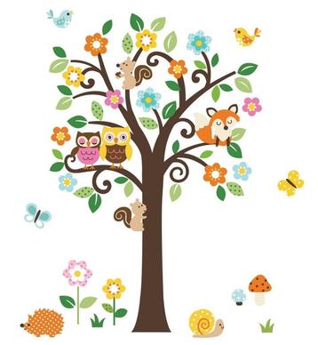 Decoratie Boom muurstickers Woodland - NIEUW - 147 cm hoog beschikbaar voor biedingen