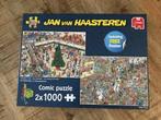 Jan van Haasteren - Kerstkoopjes & Black Friday (2x1000 st), Ophalen of Verzenden, 500 t/m 1500 stukjes, Zo goed als nieuw