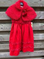 Dress mt 140 jurk met bolero cape rood 83 cm Nieuw, Ophalen, Nieuw, Meisje, Jurk of Rok