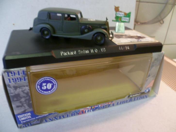 Solido Packard Sedan HQ  U.S. 1944-94 1:43 modelauto WW2, Verzamelen, Militaria | Tweede Wereldoorlog, Landmacht, Miniatuur of Beeldje