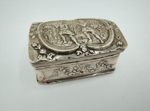 Antiek zilveren snuifdoosje, J. Kooiman / Schoonhoven, Antiek en Kunst, Antiek | Goud en Zilver, Zilver, Verzenden