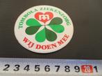 sticker TOMBOLA Ziekenzorg wij doen mee, Ophalen, Zo goed als nieuw
