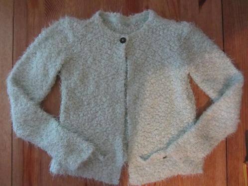 Lichtgroen vest +- maat 134-140, Kinderen en Baby's, Kinderkleding | Maat 134, Gebruikt, Meisje, Trui of Vest, Ophalen of Verzenden