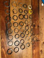 Lot vintage bezels voor duikhorloges oa Tag Heuer, Ophalen of Verzenden, Staal, Overige merken, 1960 of later