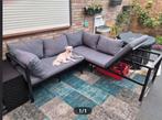 Mooie loungeset met comfortabele kussens, Tuin en Terras, Tuinsets en Loungesets, 5 zitplaatsen, Aluminium, Ophalen of Verzenden