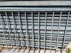 Spijlen hekwerk gegalvaniseerd 1.20 h. Ca. 20 meter, Tuin en Terras, Tuinhekken en Hekwerk, Ophalen, Gebruikt, IJzer, Spijlenhekwerk