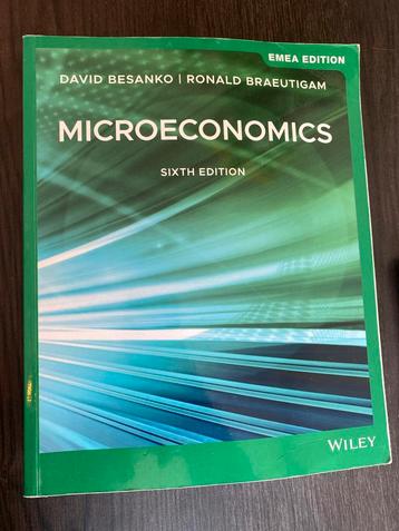 Microeconomics - Besanko & Braeutigam - 9781119666134 beschikbaar voor biedingen