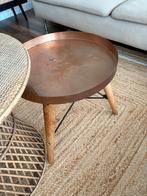 Set Bijzettafels Koper & Rotan, Ophalen, Minder dan 45 cm, Minder dan 55 cm, Gebruikt