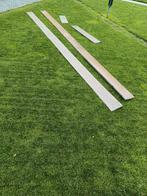 TEAB 2 x Azobe lengtes / hardhout, Doe-het-zelf en Verbouw, Ophalen, Minder dan 25 mm, Zo goed als nieuw, Plank