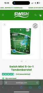 Swish Mini 5-in-1 Wegwerp Tandenborstel - 24 stuks, Ophalen of Verzenden, Nieuw, Tandenborstel