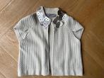 Schumacher cardigan ecru yak wol merino, Kleding | Dames, Verzenden, Beige, Zo goed als nieuw, Maat 36 (S)