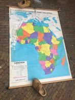 Van Goor’s Staatkundige Kaart van Afrika Vintage Schoolplaat, Antiek en Kunst, Antiek | Schoolplaten, Ophalen of Verzenden, Aardrijkskunde