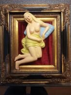 Schilderijlijst met 3D pin-up porno erotische vrouw jaren 50, Antiek en Kunst, Kunst | Schilderijen | Klassiek, Ophalen of Verzenden