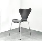 Stoel Arne Jacobsen Fritz Hansen model 3107 vintage design, Huis en Inrichting, Stoelen, Ophalen, Zwart, Metaal, Eén