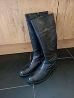 Zwart leren laarzen, Kleding | Dames, Schoenen, Ophalen of Verzenden, Zo goed als nieuw, Zwart, Hoge laarzen
