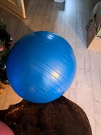 Blauwe Fitnessbal - Perfect voor je workout! TUNTURI ANTI-BU, Ophalen of Verzenden, Zo goed als nieuw, Buik, Fitnessbal