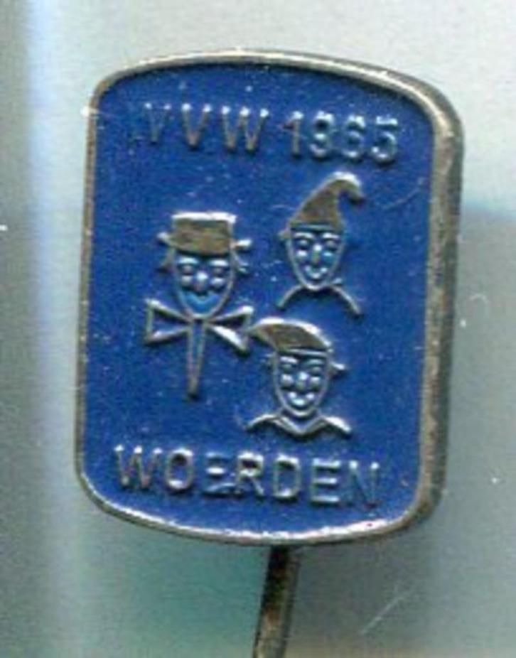 Woerdense VakantieWeek - Woerdenblauw speldje ( B_048a ), Verzamelen, Speldjes, Pins en Buttons, Zo goed als nieuw, Speldje of Pin
