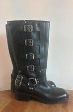 Echte leren zwarte biker boots Sasha 40 lasrzen, Kleding | Dames, Ophalen of Verzenden, Nieuw, Zwart