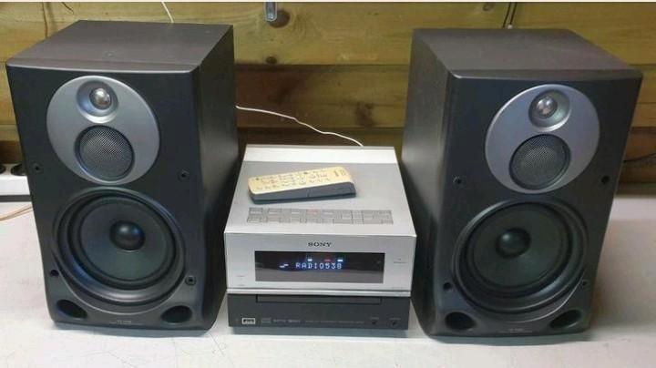 Sony stereo set cmt-bx30r + samsung 3weg speakers + remote, Audio, Tv en Foto, Stereo-sets, Cd-speler, Sony, Ophalen of Verzenden