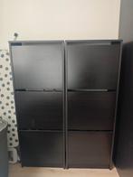 2x schoenenkast Ikea Bissa zwartbruin, Huis en Inrichting, Kasten | Schoenenkasten, Ophalen, Gebruikt