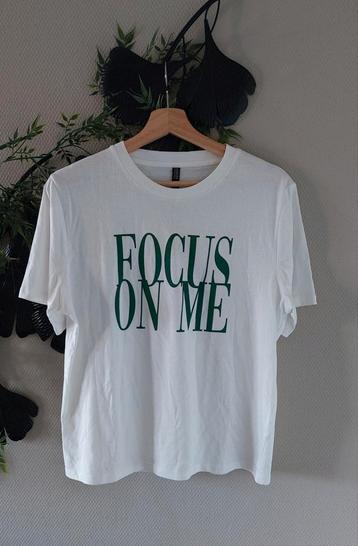 LADIES FASHION t Shirt wit+groen tekst M beschikbaar voor biedingen