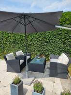 Tuinset Bellagio antraciet, Tuin en Terras, Tuinsets en Loungesets, Ophalen, Gebruikt, Aluminium