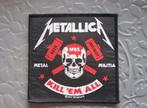 Metallica vrij  mooie official kill 'em all patch 142, Verzenden, Nieuw, Kleding