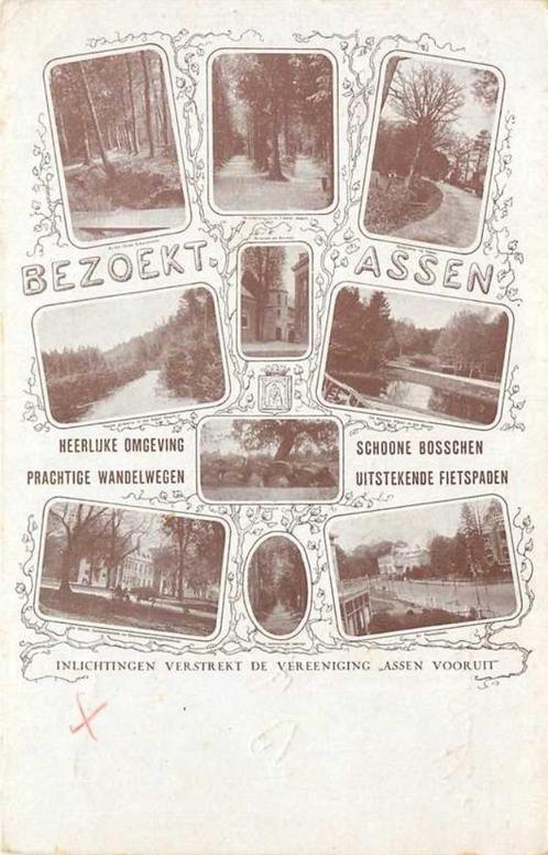 (380-228-017) Assen, Verzamelen, Ansichtkaarten | Nederland, Drenthe, Verzenden