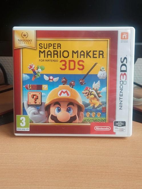 Super Mario Maker 3ds (Nintendo Selects), Spelcomputers en Games, Games | Nintendo 2DS en 3DS, Zo goed als nieuw, Platform, 1 speler