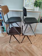 Originele Friso Kramer Result-stoelen ~1960 Ahrend Circel, Huis en Inrichting, Stoelen, Ophalen, Gebruikt, Zwart, Vier