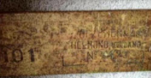 Sigarenplanken; 1 hele en 1 halve; L Bezemer, Antiek en Kunst, Antiek | Gereedschap en Instrumenten, Ophalen of Verzenden