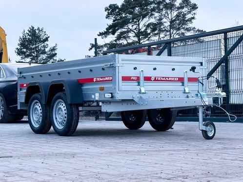 TEMARED PRO 2612/2 Bakwagen Huif Aanhanger 750 KG 264x126 cm, Auto diversen, Aanhangers en Bagagewagens, Nieuw, Verzenden