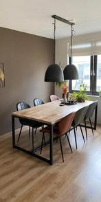 Industriële hanglamp met twee antraciete kappen, Ophalen, Zo goed als nieuw, Minder dan 50 cm