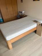 Auping bed en matras met elektrisch verstelbare spiraalbodem, Huis en Inrichting, Slaapkamer | Bedden, Ophalen, Verstelbaar, Bruin