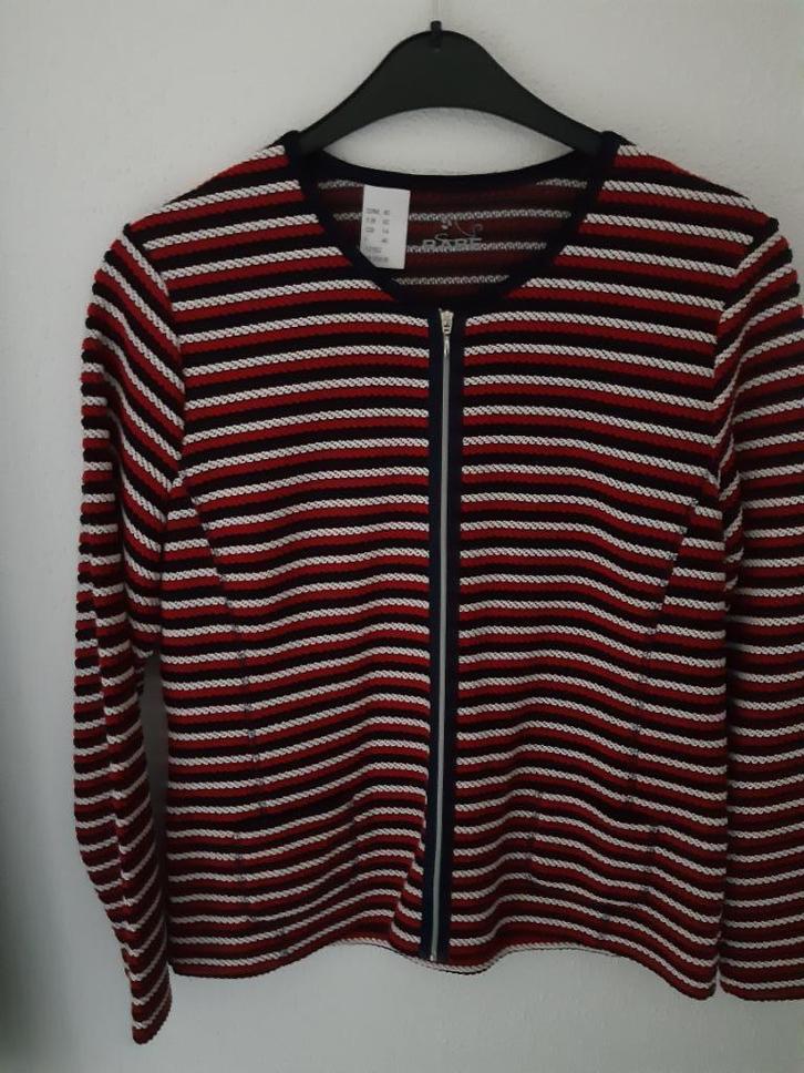 Rabe blazer jasje rood/wit/blauw maat 40 (nieuw), Kleding | Dames, Jasjes, Kostuums en Pakken, Nieuw, Jasje, Maat 38/40 (M), Blauw