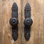 Deurknop gietijzer bruin, brocante meubelbeslag set van 2, Doe-het-zelf en Verbouw, Hang- en Sluitwerk, Desert Rose, Overige materialen