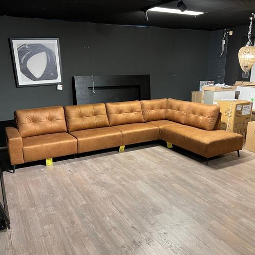 MX Sofa Bank Liberty Zorro Cognac SUPERPRIJS!, Huis en Inrichting, Banken | Bankstellen, Nieuw, Hoekbank, Vierpersoons of meer