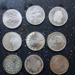 zilver 50 gulden. Complete serie van de 9 munten, Ophalen of Verzenden, Koningin Wilhelmina, 50 gulden, Zilver