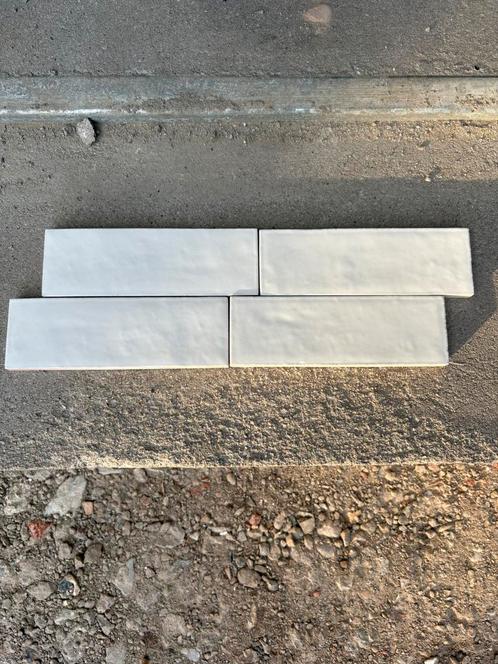 Wandtegels wit (coconut), Doe-het-zelf en Verbouw, Tegels, Zo goed als nieuw, Wandtegels, Keramiek, Minder dan 20 cm, Minder dan 5 m²