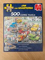 Jan van Haasteren - Autospuiterij 500 stukjes, Ophalen of Verzenden, 500 t/m 1500 stukjes, Zo goed als nieuw, Legpuzzel