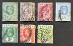 Klassiek CEYLON Koning Edward VII + George V gebruikt, Postzegels en Munten, Verzenden, Gestempeld, Zuid-Azië