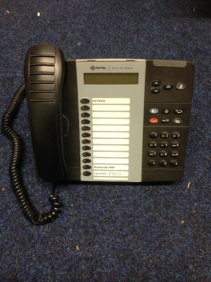 aanbieding! Mitel IP telefoontoestel, type 5312, PoE support, Telecommunicatie, Overige Telecommunicatie, Gebruikt, Ophalen