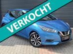 Nissan Micra 1.0L Acenta Cruise | Led | Airco | Carplay | Na, Stof, Gebruikt, Blauw, Origineel Nederlands